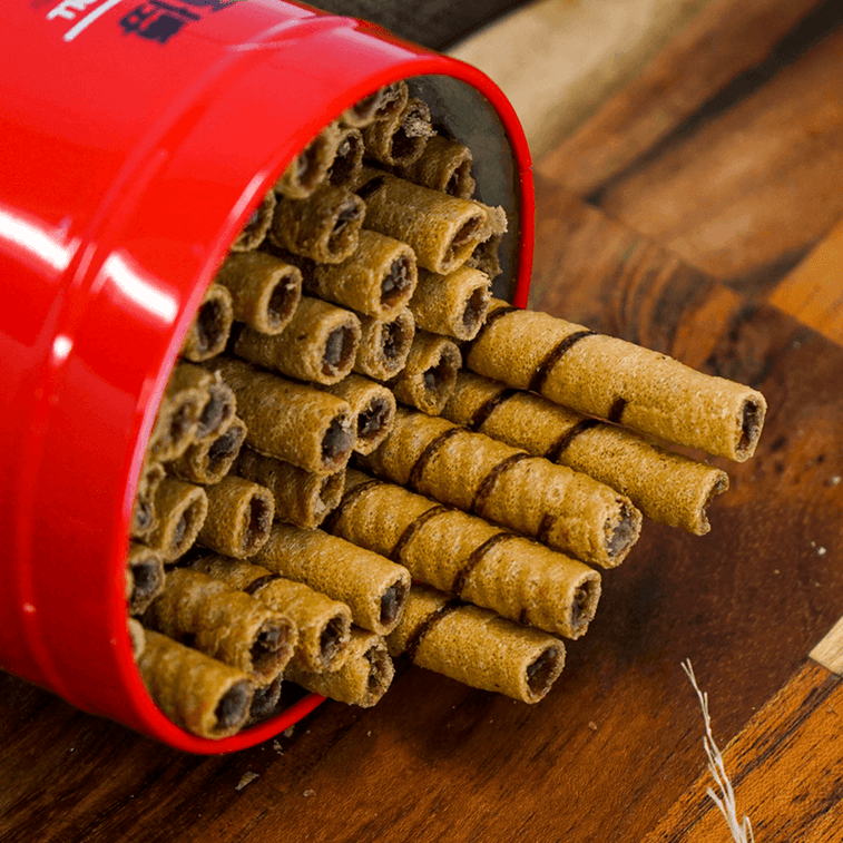 クリームワッフルロールチョコ味400g 4