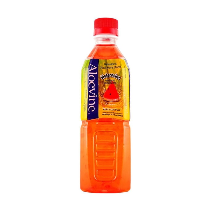 韩国ALOEVINE 芦荟饮料 西瓜味 500ml