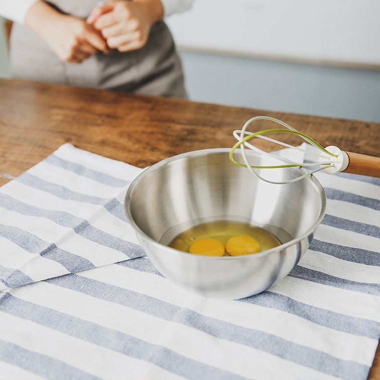 【美国发货5-7日达】网易严选 304不锈钢多尺寸厨房搅拌盆套装 4件套 3