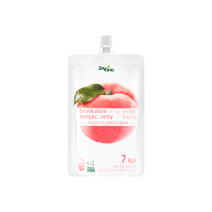 韩国JAYONE JELLY.B 低糖低卡蒟蒻果冻 水蜜桃味 150ml 多种版本随机发货