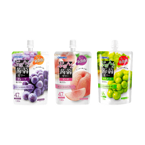 こんにゃくゼリー ピーチ+マスカット+グレープ味 4.59 oz*3【3点セット】【低カロリー】