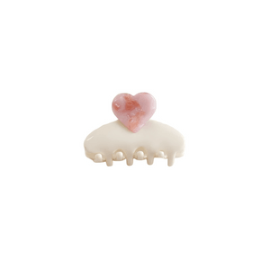 Acetate Shark Clip [Rice Pink] Approx. 5.5cm*1