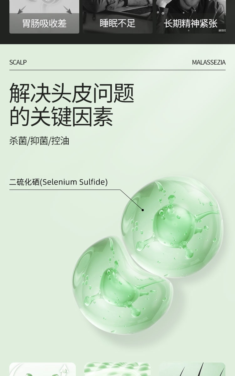 【中国直邮】 青丝几何 二硫化硒洗剂 脂溢性皮炎去屑洗发水小青瓶花斑癣汗癣止痒 120g/盒