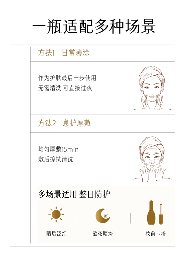 谷雨 白月光面膜 光感美白滢润修护面膜【美白持证】【15min提亮】【更适合亚裔肤质】 舒缓提亮 保湿涂抹 睡眠面膜  85g