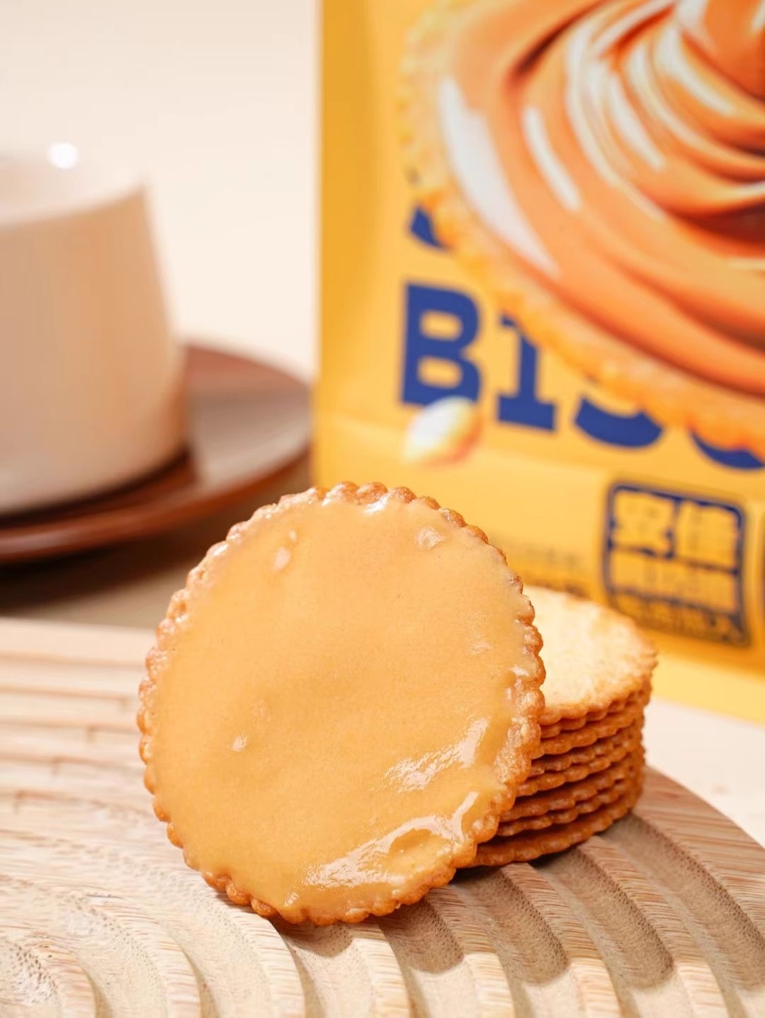 KKBear [ Peanut Butter Sandwich Cookies] Casual Snack 128g*1 Bag