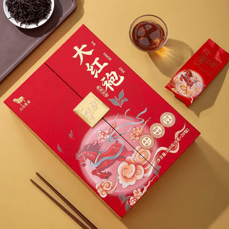 中国直送】 八馬茶業 武夷岩茶 大紅袍 一級 160g ギフトボックス 愛茶