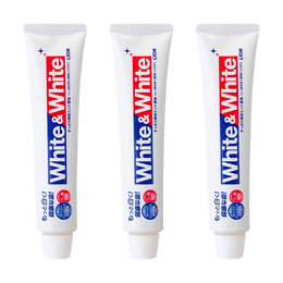 WHITE&WHITE Fresh Mint Toothpaste 150g *3Pcs