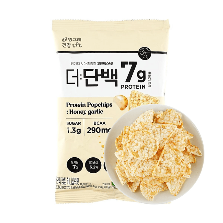 Protein Popchips,Chicken Breast Crisps, Honey Garlic Flavor,1.55 oz【Healthy And Non-Fried】 4