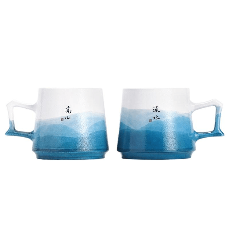 中国直送】景徳鎮公式陶器製カップル用水椀／茶椀、林宇カップルカップ