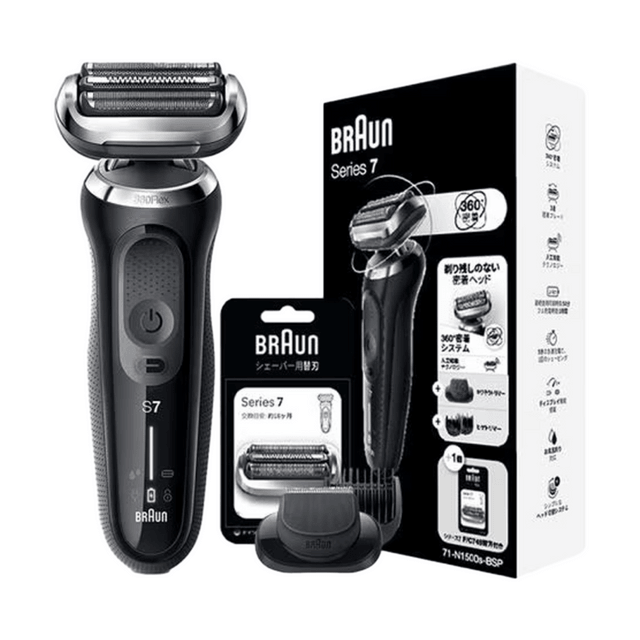 Series 7 71-N1500s-BSP Electric Shaver 360° Flex System 3-Blade