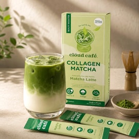 Matcha Latte Collagen-Infused Beauty Booster 7 Packs