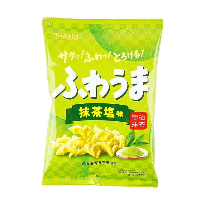 日本TOHATO桃哈多 粟米花 玉米爆米花點心 抹茶海鹽口味 56g