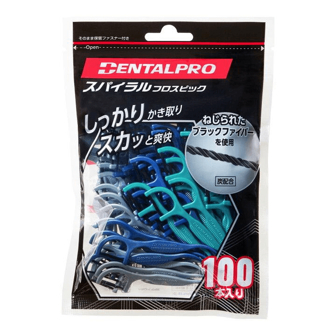 Spiral Floss Picks [100 pieces]