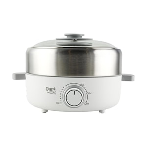 Haobangshou Mini Electric Hot Pot with Grill, 2 - in - 1 Multifunctional Pot for Hot Pot and Grilling