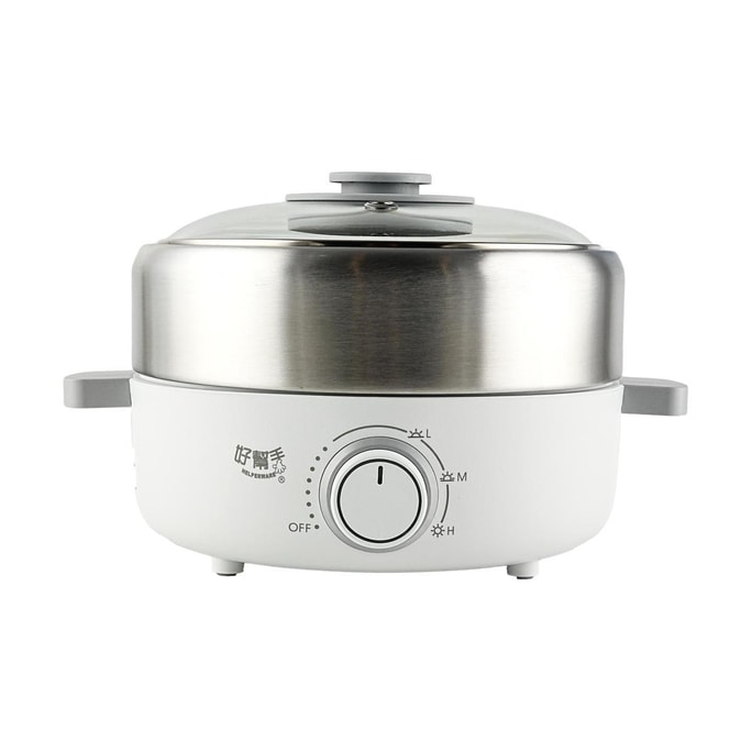 Haobangshou Mini Electric Hot Pot with Grill, 2 - in - 1 Multifunctional Pot for Hot Pot and Grilling