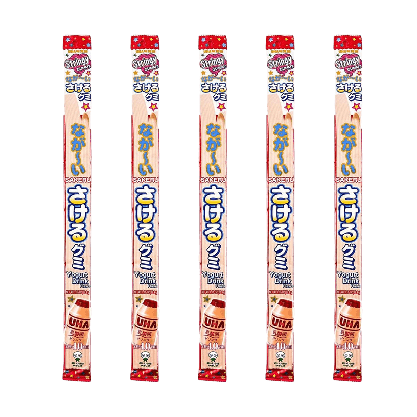 Long Sakeru Gummy Yogurt ,1.16 oz*5【Value Pack】
