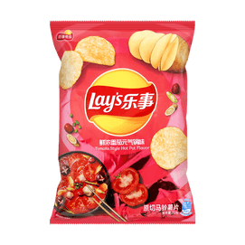 Tomato Hot Pot Potato Chips, 2.46oz