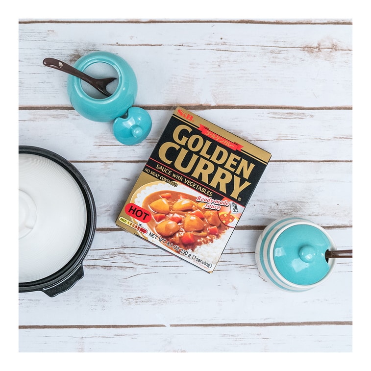 日本S&B 金牌微波即食蔬菜咖喱 特辣味 230g 3