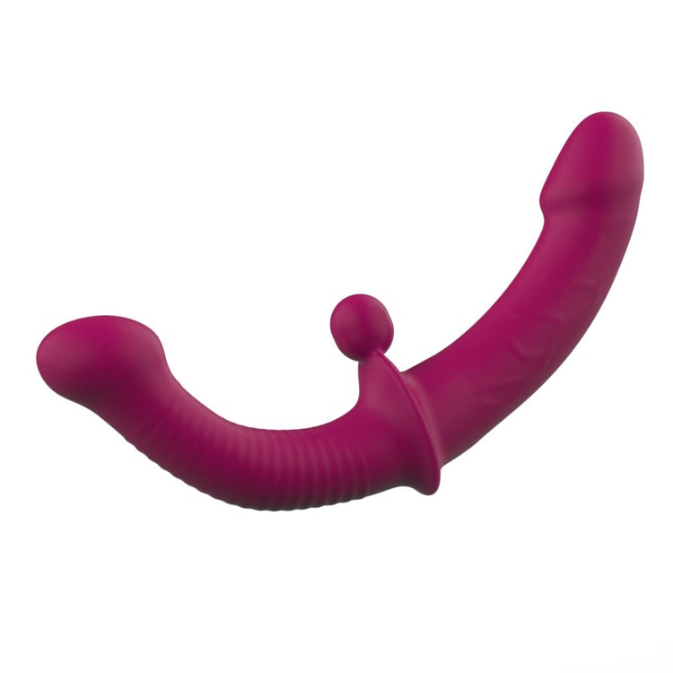 Remote control double headed wearing vibrating fake stick Lala les special adult toy sex toys