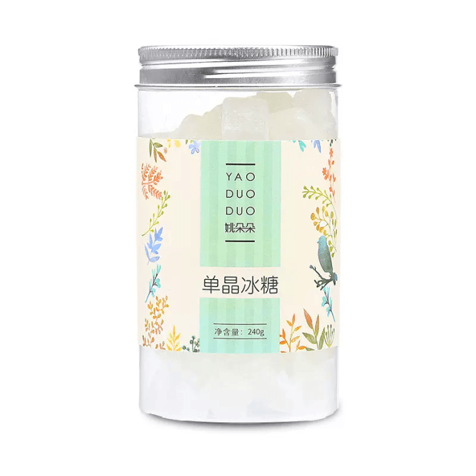 【中國直郵】姚朵朵單晶冰糖罐裝 240g