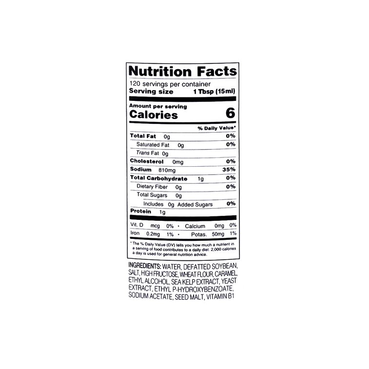 Soy Sauce w/ Kelp 1.8l 4