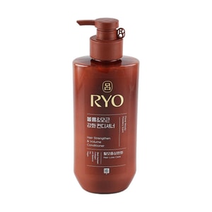 韩国RYO吕 棕吕丰盈强化发根护发素 强韧蓬松 改善断发  木质麝香调 48小时蓬松留香 480ml 【新升级版】