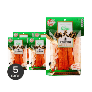 Vegetarian Tianjiuliangchi Flavor Latiao - Spicy Wheat Snack, 4.79oz *5【5 Packs】