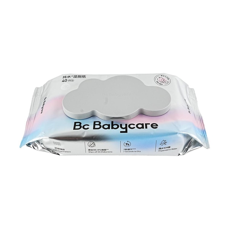BC BABYCARE 纯水湿巾 湿厕纸 200*150mm 40抽/包 4