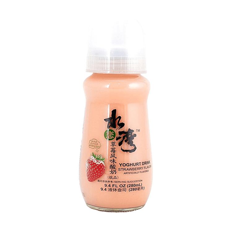 SHUILIANWAN ストロベリーヨーグルトドリンク - かわいい哺乳瓶の蓋