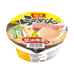 日本HIKARI 面樂 醬油豚骨碗麵 80g