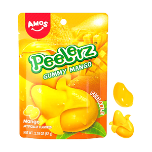 阿麦斯 Amos Peelerz 剥皮软糖 芒果味 62g 【可剥皮设计】【浓郁果香】