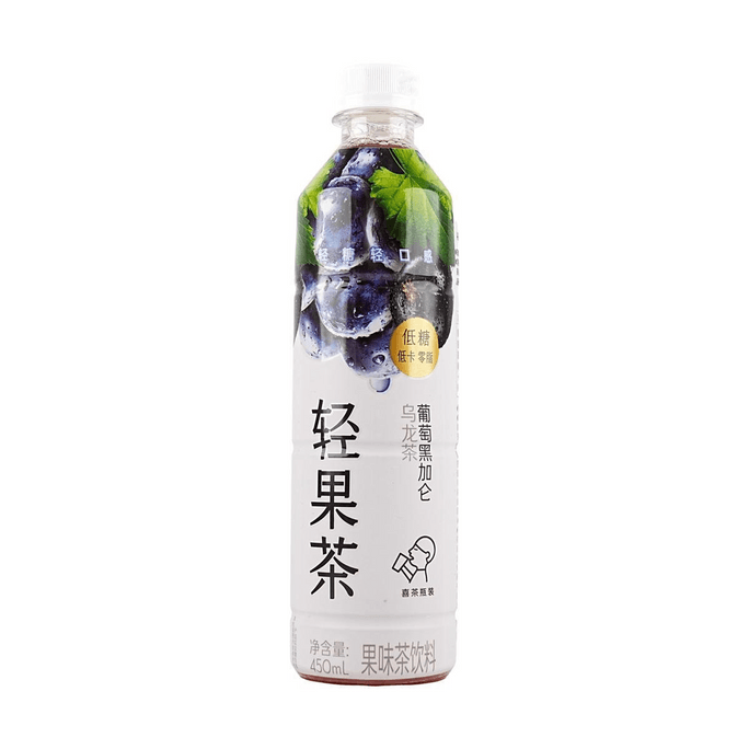 喜茶 輕果茶 果味茶飲料 葡萄黑加侖烏龍茶 450ml【低糖低卡零脂】