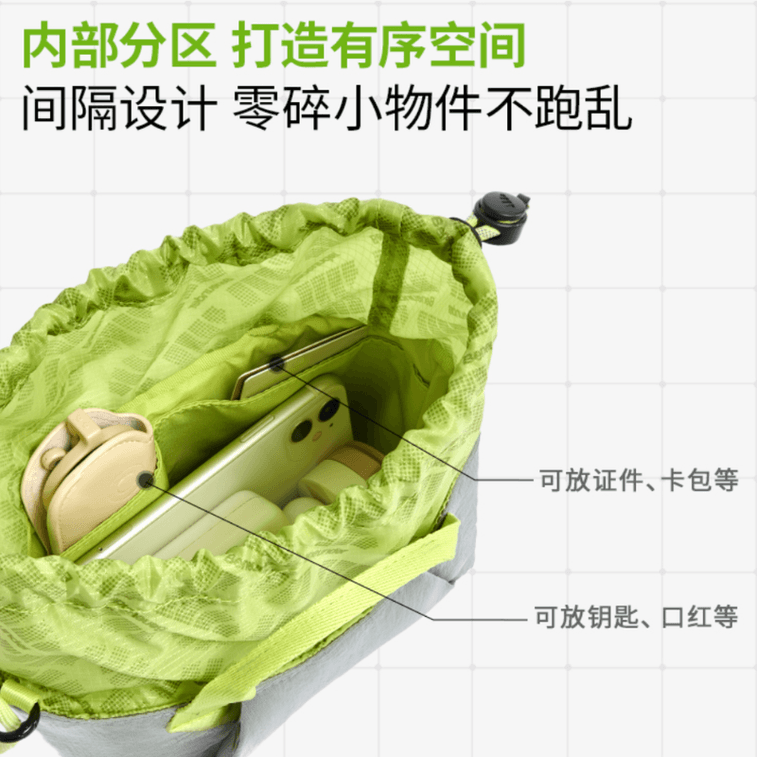 【香港直邮】 蕉下 手提包芋灰粉 一个 旅行上班户外多用 轻量便携【锦纶轻量+1.2L迷你容量】 3