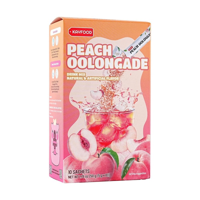 복숭아 우롱가드 차 음료 1.76온스 [설탕 0칼로리]