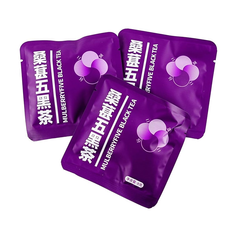 マルベリーファイブブラックティー、0.28オンス×15袋 - 個包装ティーバッグ、アントシアニン豊富、髪の栄養補給 5