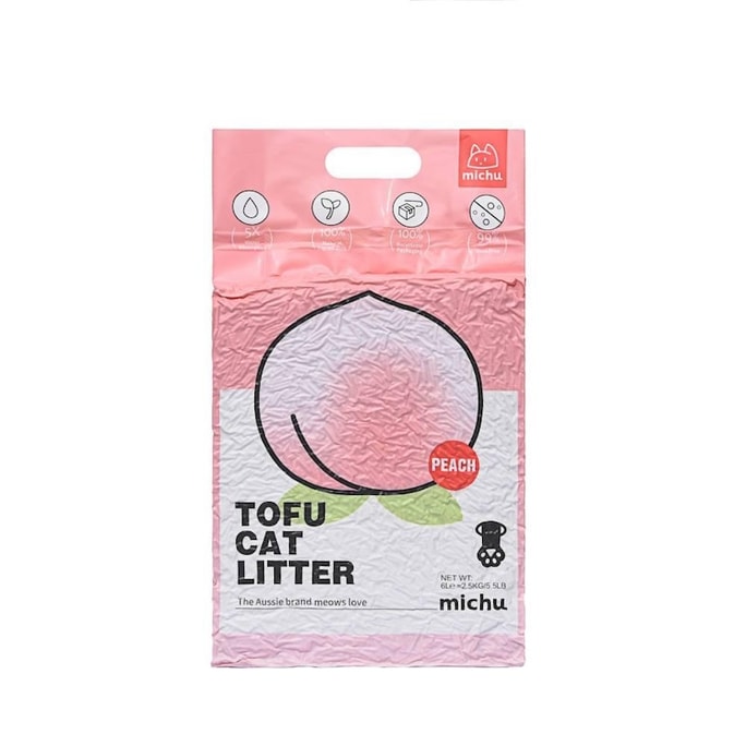 Michu Tofu Cat Litter Peach