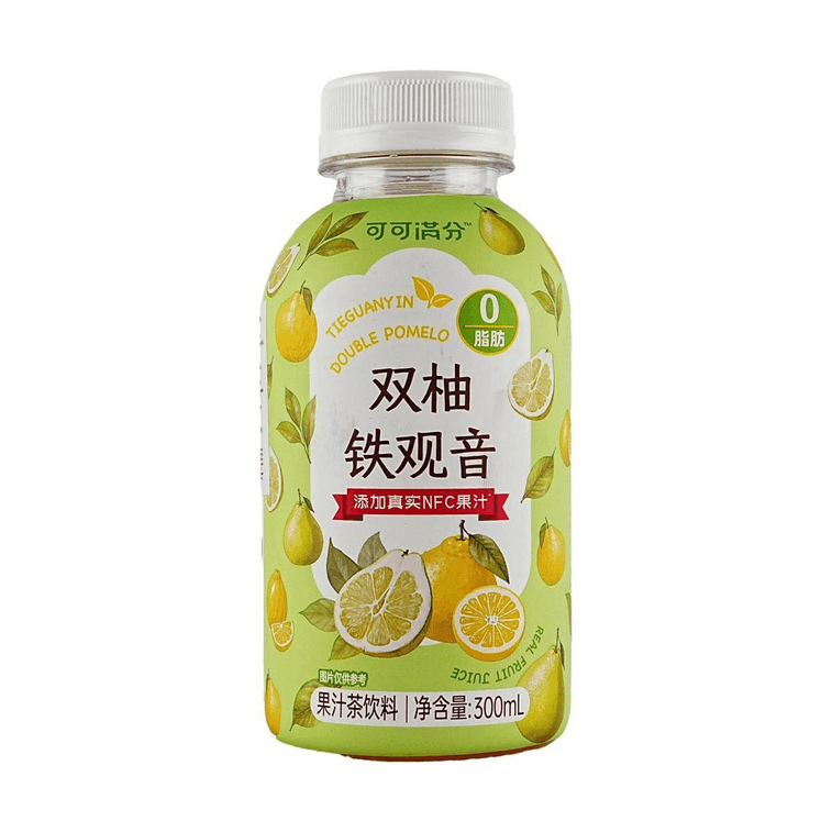 Twin Pomelo Infused Tieguanyin, Fruit Juice Tea,10.1 fl oz *6【6 Packs】【0 Fat Low Calories】 6