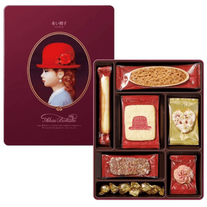 【日本直郵】紅帽什錦巧克力餅乾混合曲奇伴手禮 紫色紙盒 7種類17枚 節日禮物