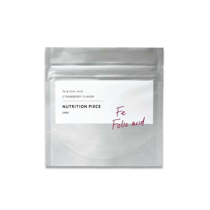 Nutrition Piece Fe (Iron) and Folic Acid Supplement Strawberry Flavor 60 g