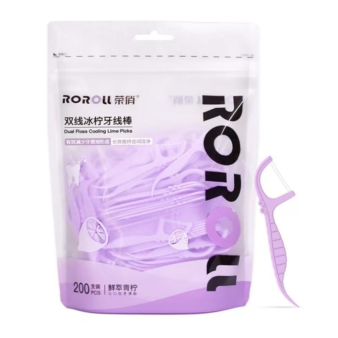 Fresh Floss 200pcs Double String Disposable Floss Effective In Reducing Plaque Formation