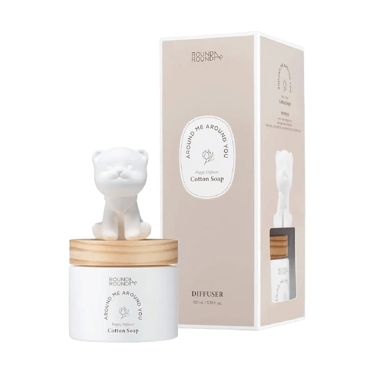 Puppy Diffuser Refreshing Pomeranan for Room - Cotton Soap Scent 3.38 fl oz 4