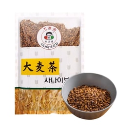 小伙子【圣诞新年大促】韩式焦香原粒大麦茶 500g【天然无添加谷物茶饮】韩国饭店同款 醇厚回甘 苦荞谷物泡茶 消食抗养化