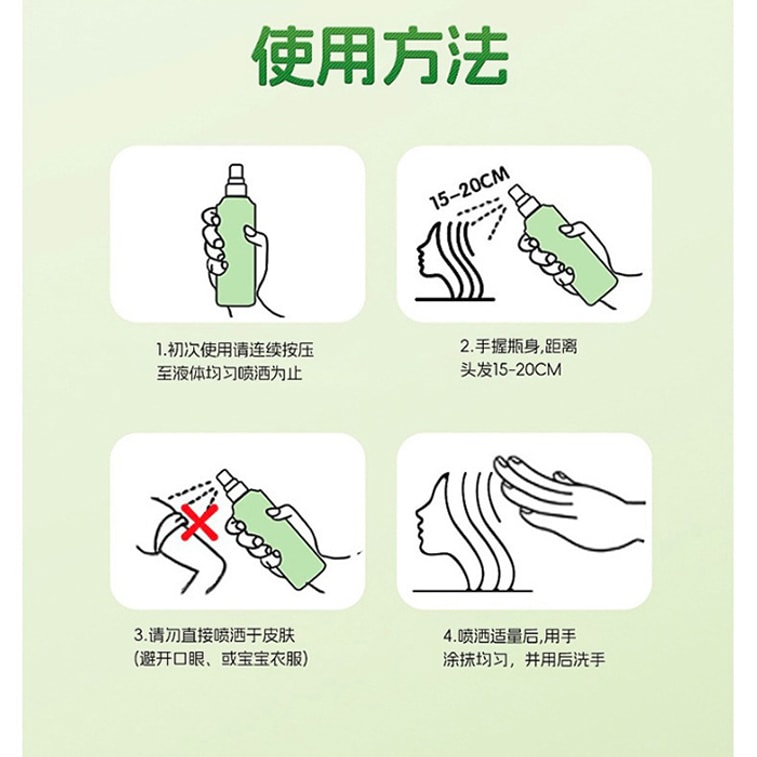 日本、東田製薬、ハーブエキス、バイブーシラミ駆除スプレー、頭皮のかゆみとケジラミに、抗菌ケア溶液（製造）30ML 4