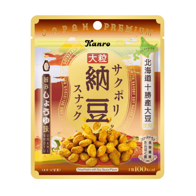 Kanrosakpol natto snack umami soy sauce taste 21g