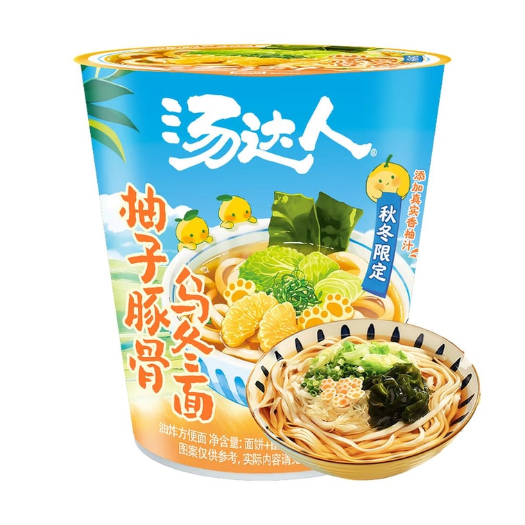 유자 돈코츠 우동 즉석라면, 75g *6개입【6팩】【겨울 한정판】 4