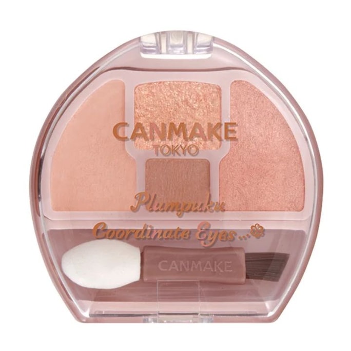 CANMAKE Tear Bag Four-Color Eyeshadow Palette #01 Orange