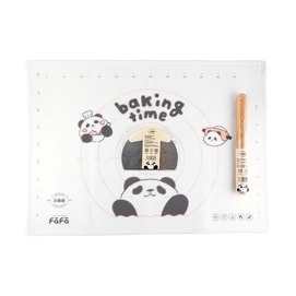 川岛屋 揉面垫切面刀擀面杖套装 家用擀面烘焙工具 超值基础3件套