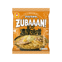 【日本直邮】 日本 MARUCHAN ZUBAAAN! 方便面 速食面 浓郁美味味噌粗面拉面 1包装