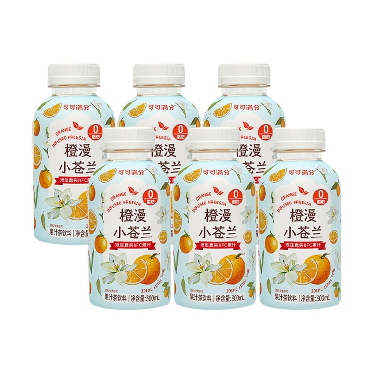 Orange Blossom Freesia, Fruit Juice Tea,10.1 fl oz *6【6 Packs】【0 Fat Low Calories】 4