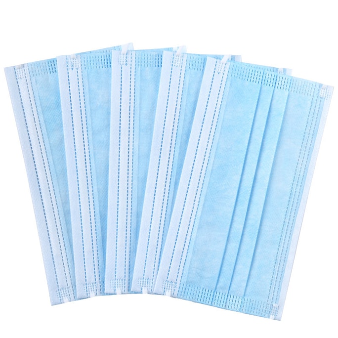 BFE 95 Face Mask Disposable Face Mask Non Woven 3 Layers Dental Earloop Masks Anti-dust Virus Safe Breathable 50 pcs